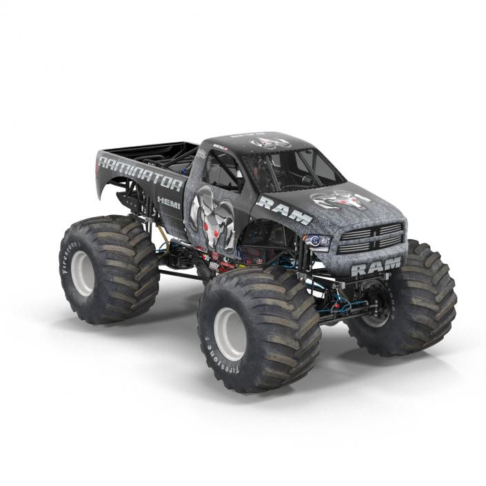 3D model Monster Truck Raminator Rigged