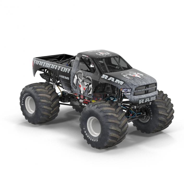 3D model Monster Truck Raminator Rigged