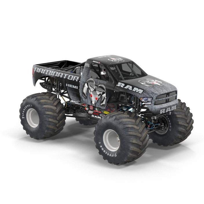 3D model Monster Truck Raminator Rigged