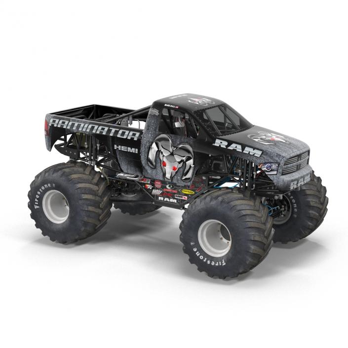 3D model Monster Truck Raminator Rigged