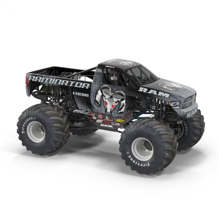 3D model Monster Truck Raminator Rigged