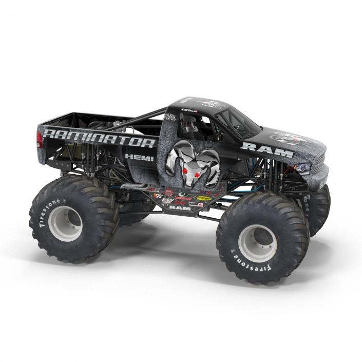 3D model Monster Truck Raminator Rigged