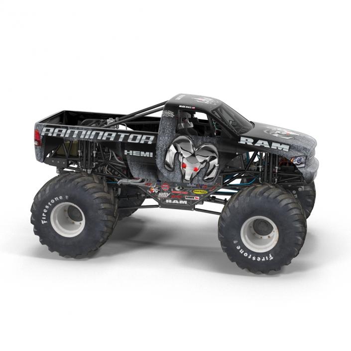 3D model Monster Truck Raminator Rigged