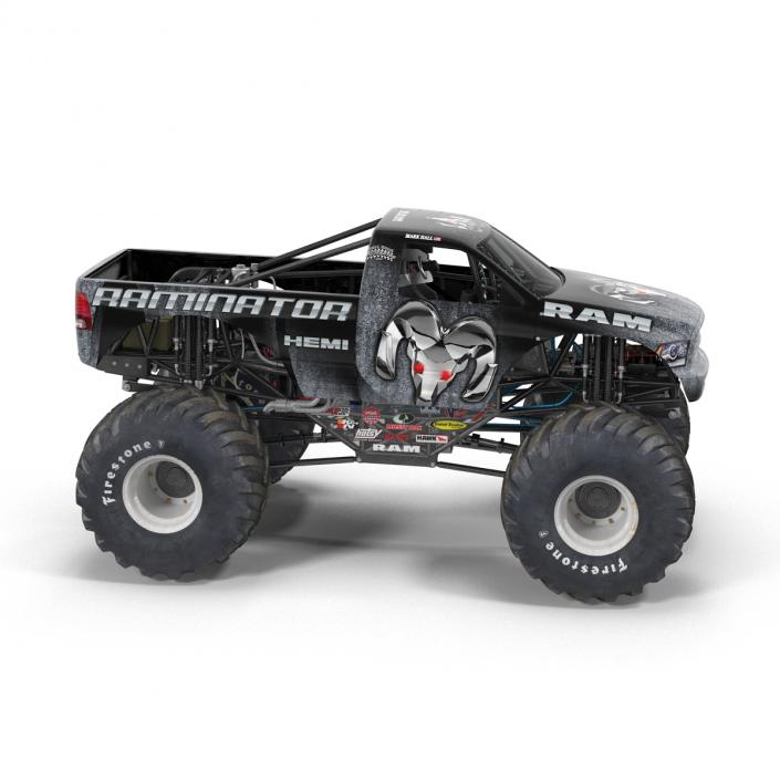 3D model Monster Truck Raminator Rigged