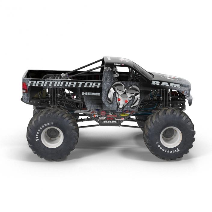 3D model Monster Truck Raminator Rigged