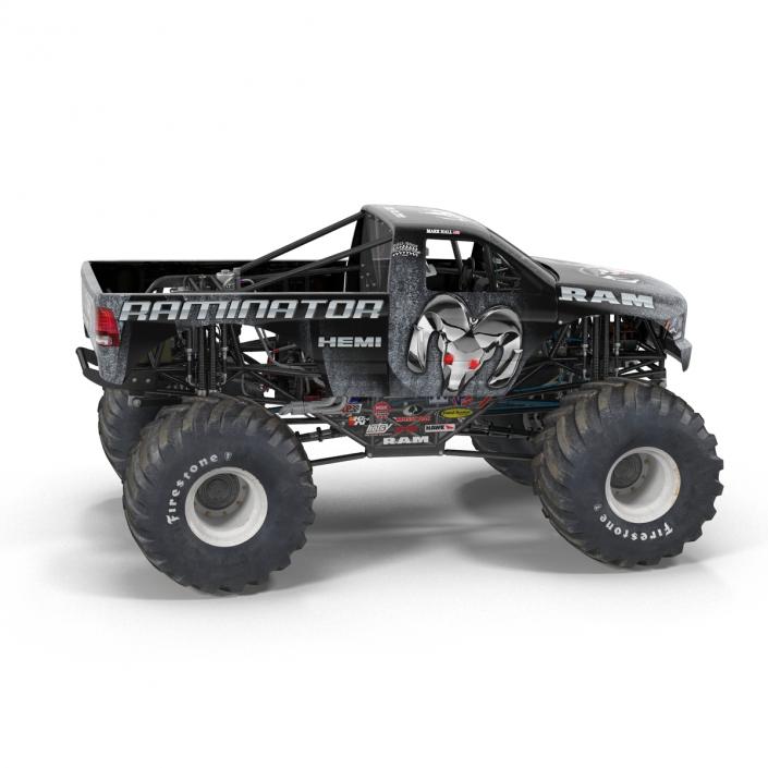 3D model Monster Truck Raminator Rigged