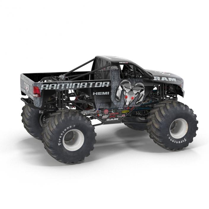 3D model Monster Truck Raminator Rigged