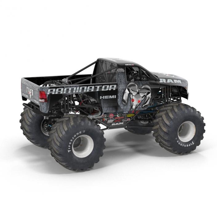 3D model Monster Truck Raminator Rigged