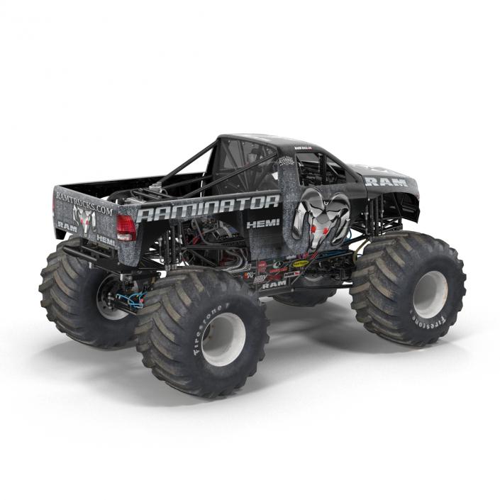 3D model Monster Truck Raminator Rigged