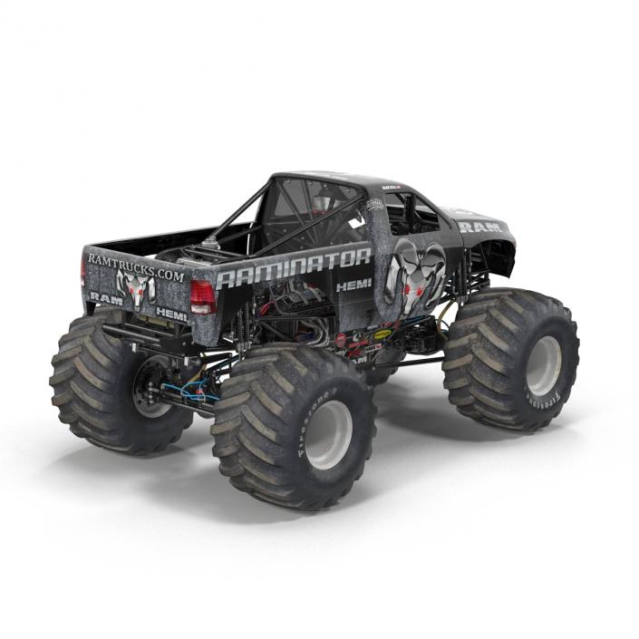 3D model Monster Truck Raminator Rigged