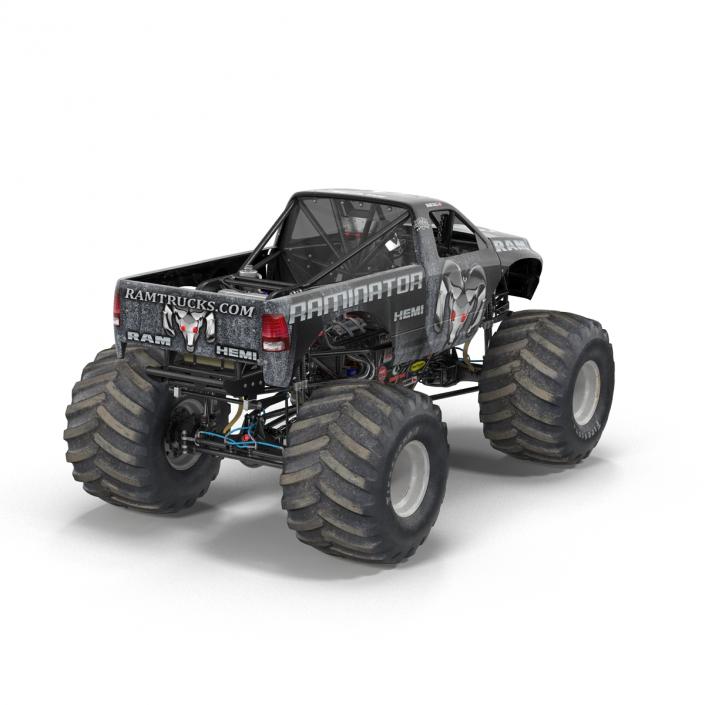 3D model Monster Truck Raminator Rigged