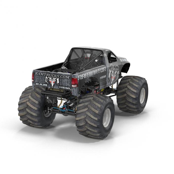 3D model Monster Truck Raminator Rigged