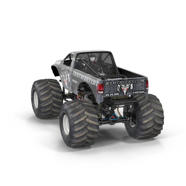 3D model Monster Truck Raminator Rigged