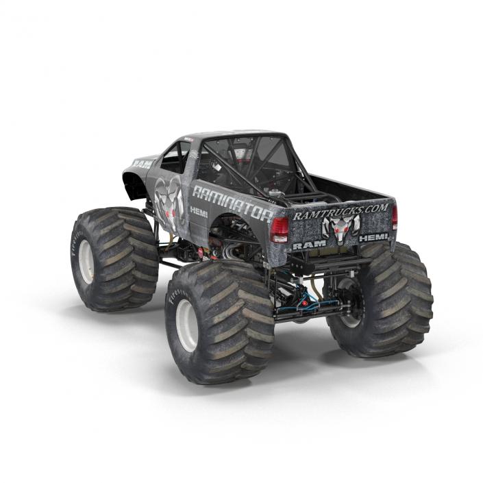 3D model Monster Truck Raminator Rigged