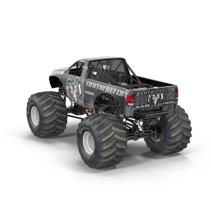 3D model Monster Truck Raminator Rigged