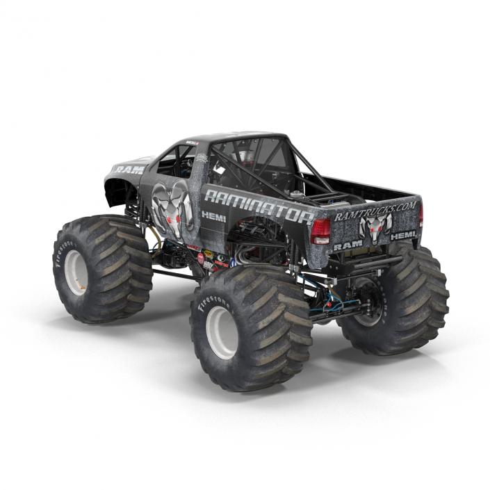 3D model Monster Truck Raminator Rigged