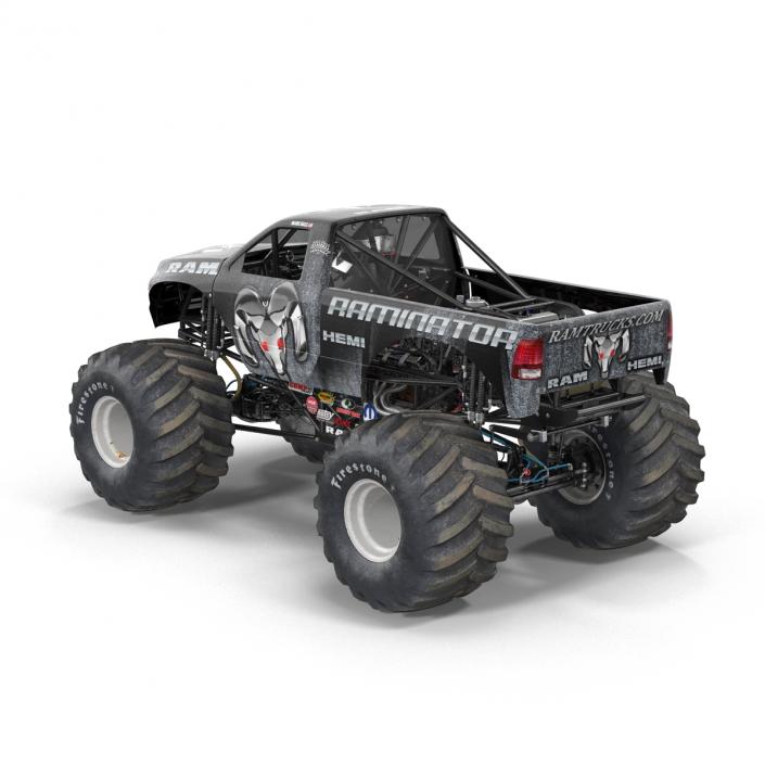 3D model Monster Truck Raminator Rigged