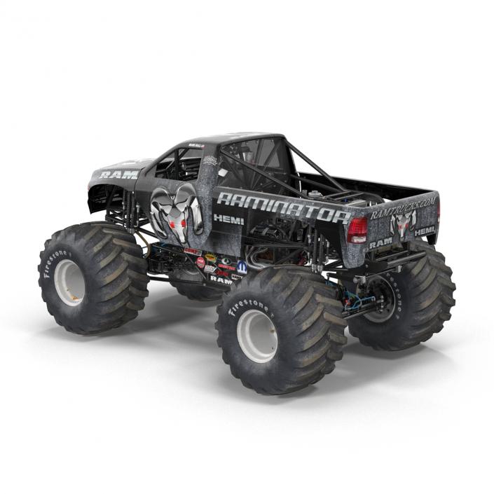 3D model Monster Truck Raminator Rigged