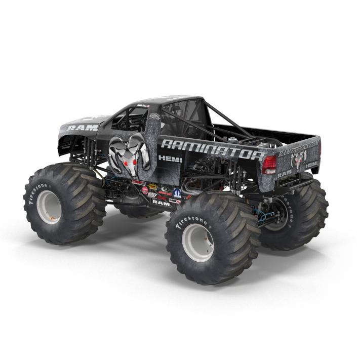 3D model Monster Truck Raminator Rigged