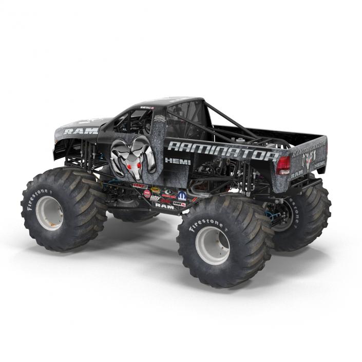 3D model Monster Truck Raminator Rigged