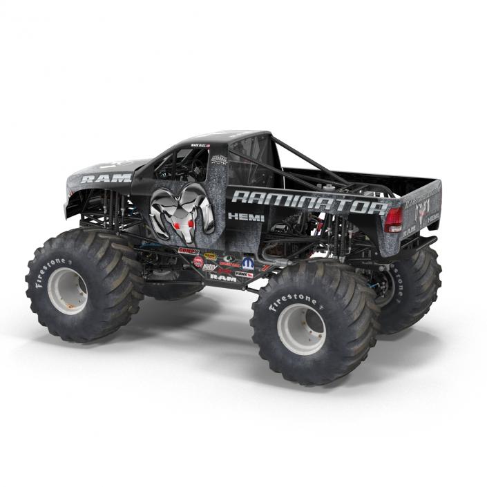 3D model Monster Truck Raminator Rigged