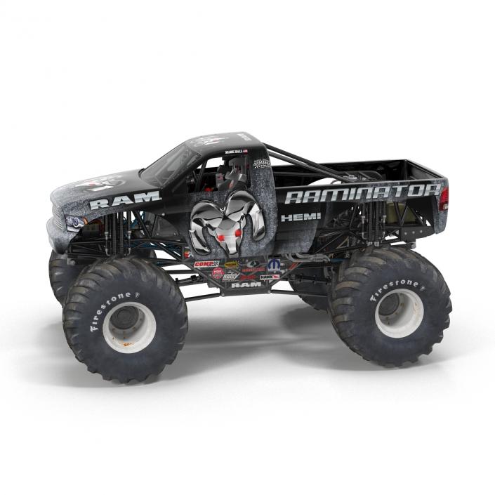 3D model Monster Truck Raminator Rigged