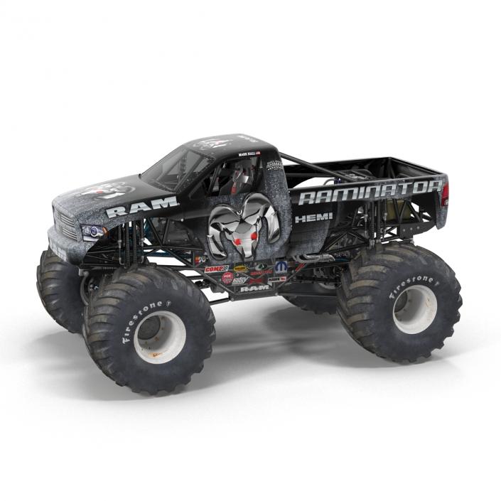 3D model Monster Truck Raminator Rigged