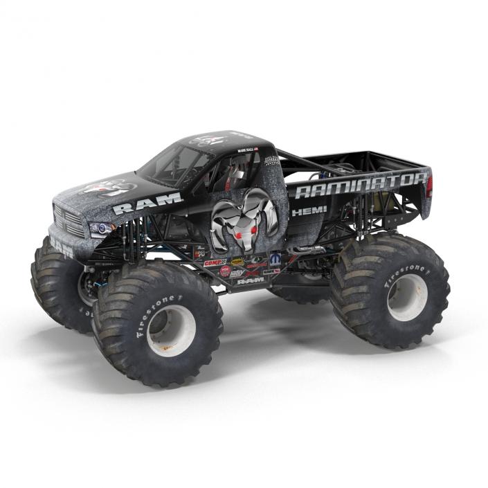 3D model Monster Truck Raminator Rigged