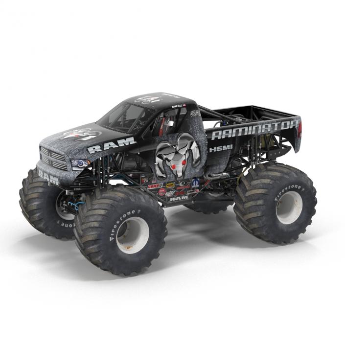 3D model Monster Truck Raminator Rigged