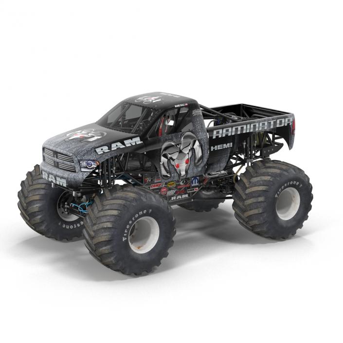 3D model Monster Truck Raminator Rigged