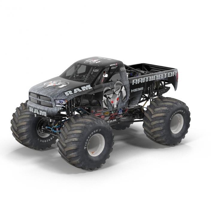 3D model Monster Truck Raminator Rigged