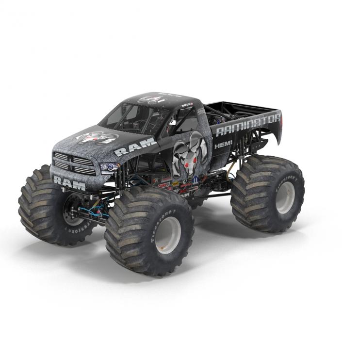 3D model Monster Truck Raminator Rigged