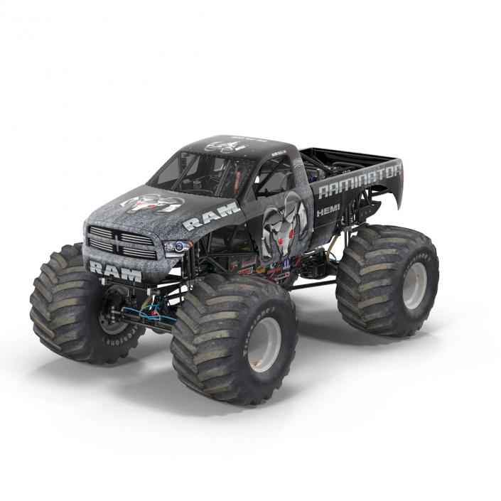 3D model Monster Truck Raminator Rigged