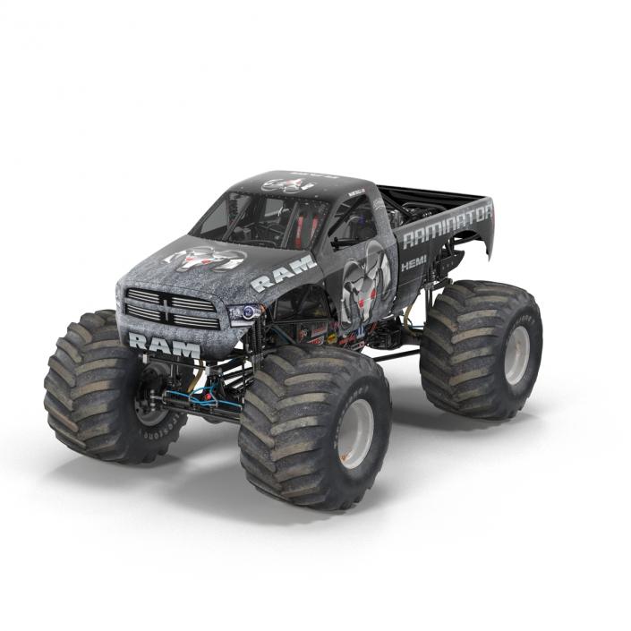 3D model Monster Truck Raminator Rigged