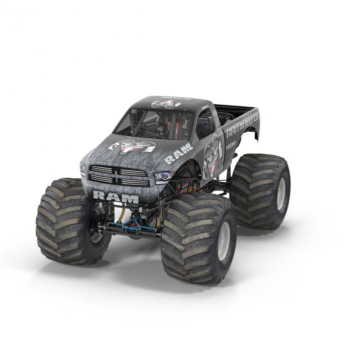 3D model Monster Truck Raminator Rigged