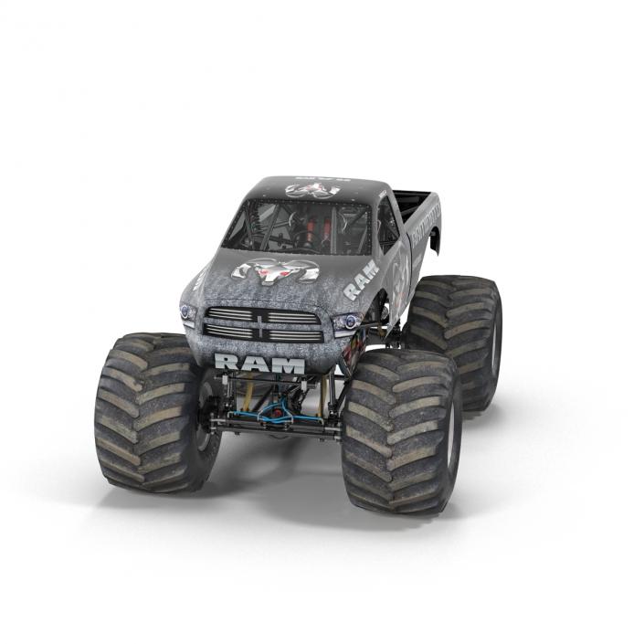 3D model Monster Truck Raminator Rigged