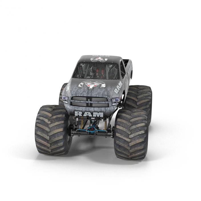 3D model Monster Truck Raminator Rigged