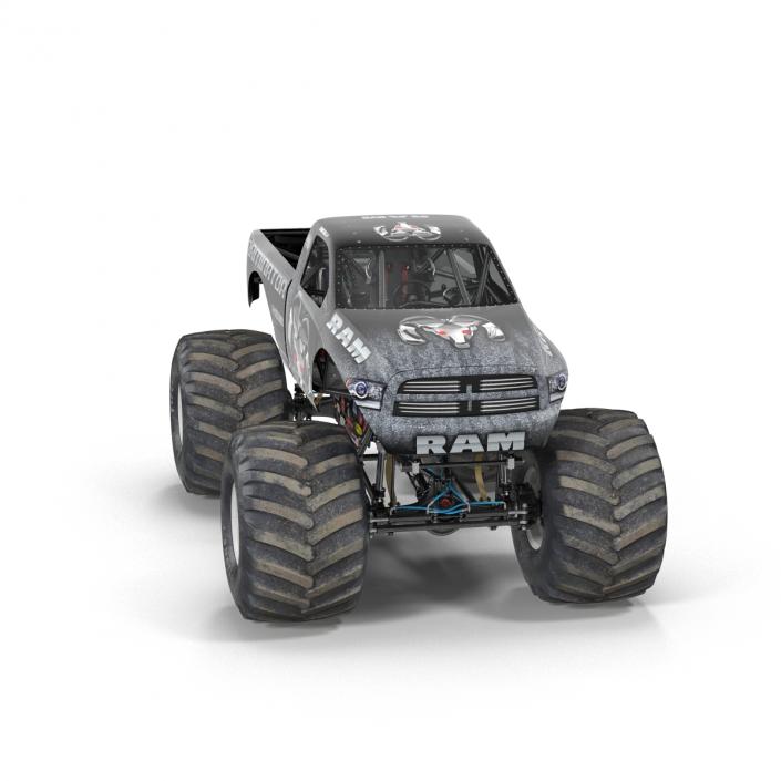 3D model Monster Truck Raminator Rigged