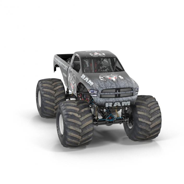 3D model Monster Truck Raminator Rigged