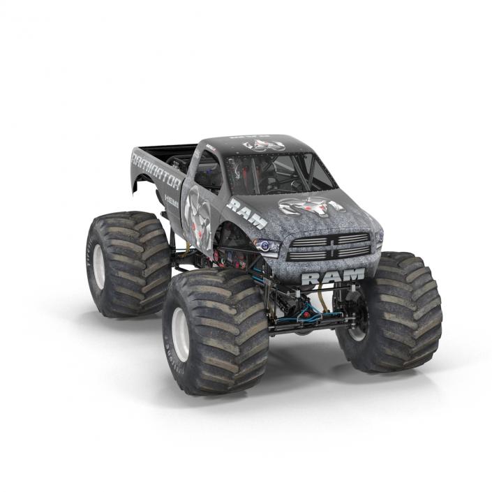 3D model Monster Truck Raminator Rigged