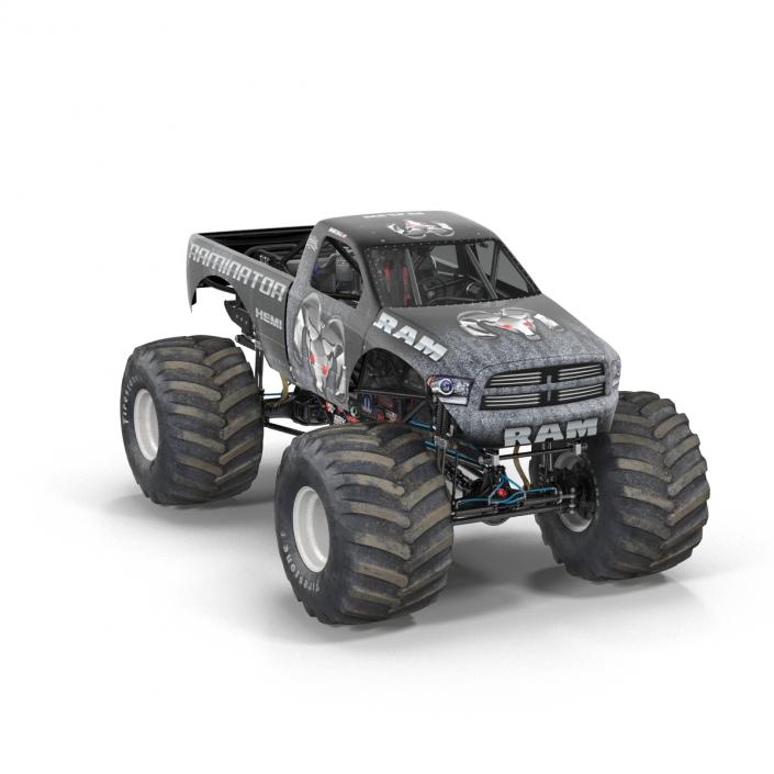 3D model Monster Truck Raminator Rigged