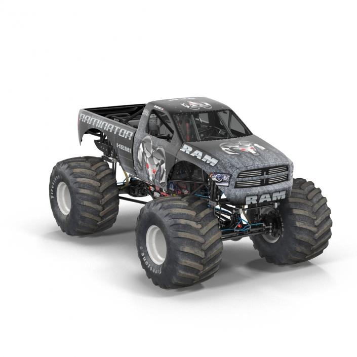 3D model Monster Truck Raminator Rigged