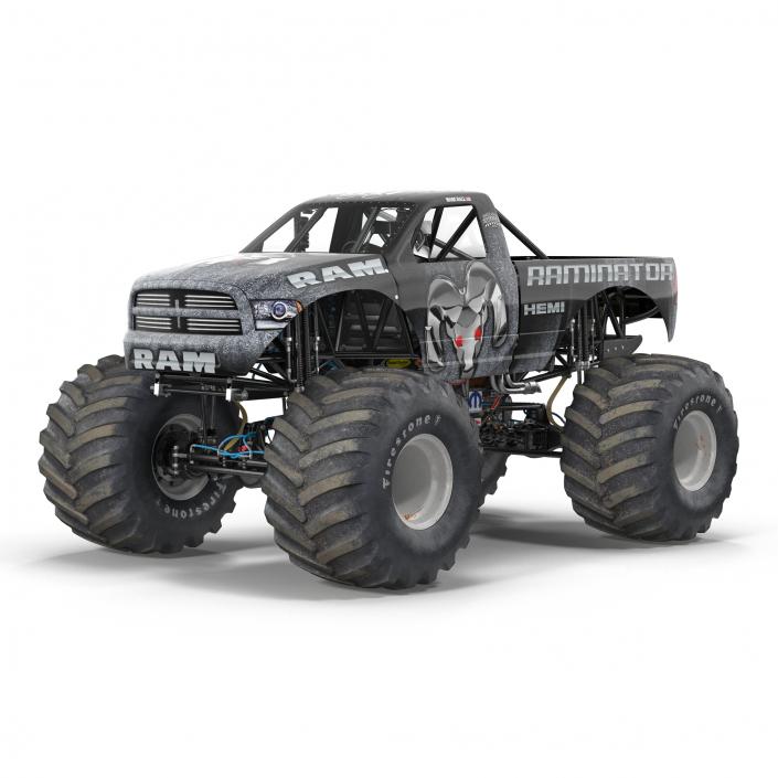 3D Monster Truck Raminator model