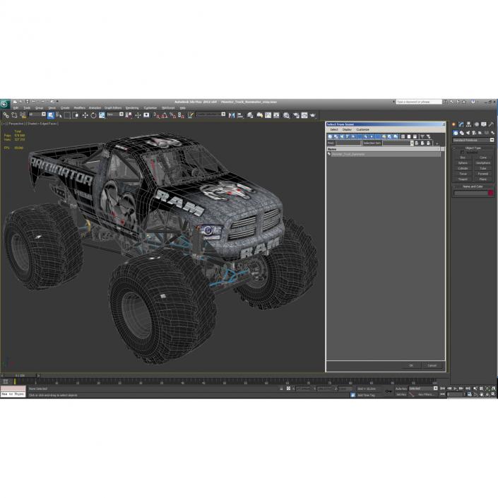 3D Monster Truck Raminator model