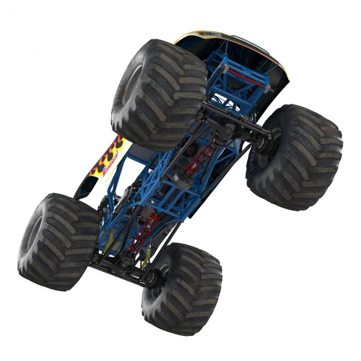 3D Monster Truck Bigfoot Rigged model