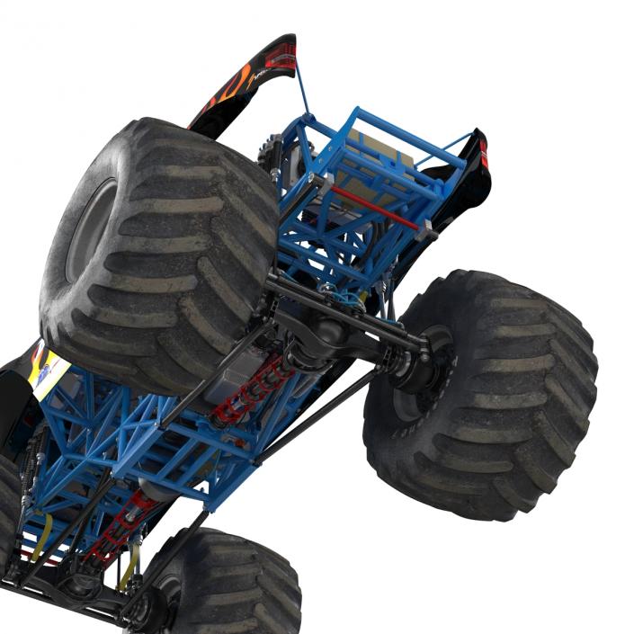 3D Monster Truck Bigfoot Rigged model