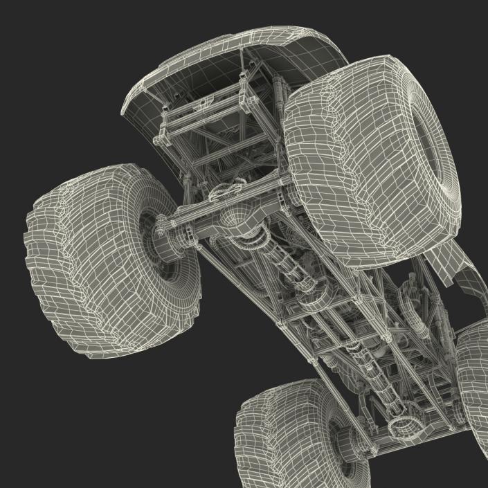 3D Monster Truck Bigfoot Rigged model