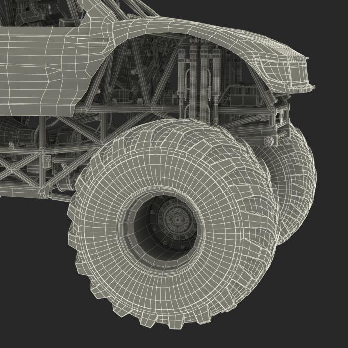 3D Monster Truck Bigfoot Rigged model