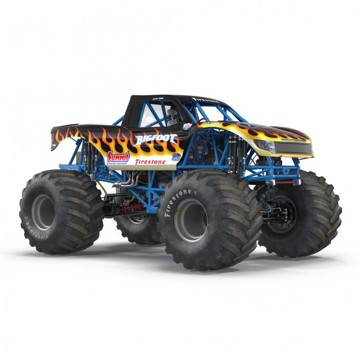 3D Monster Truck Bigfoot