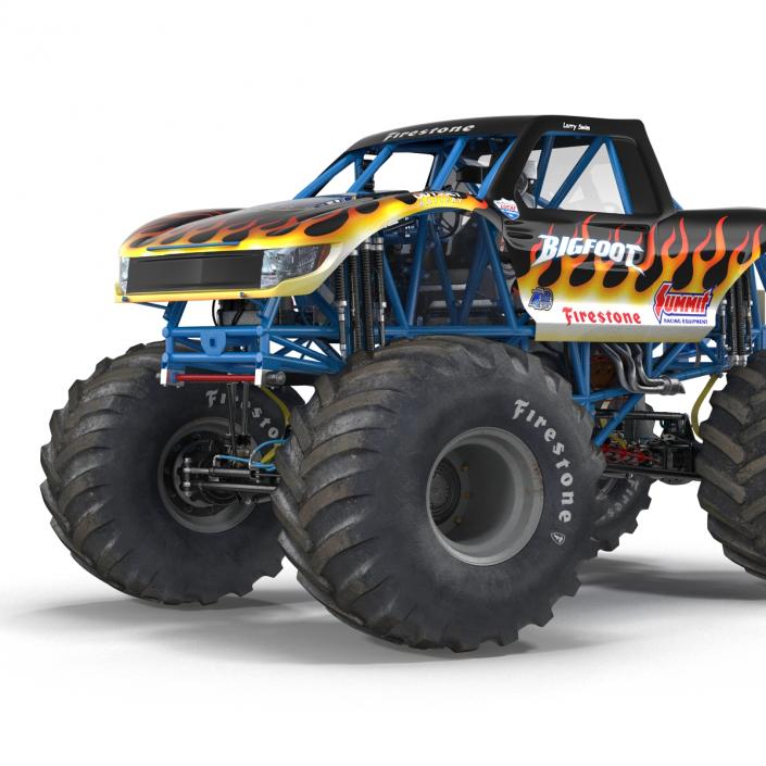 3D Monster Truck Bigfoot